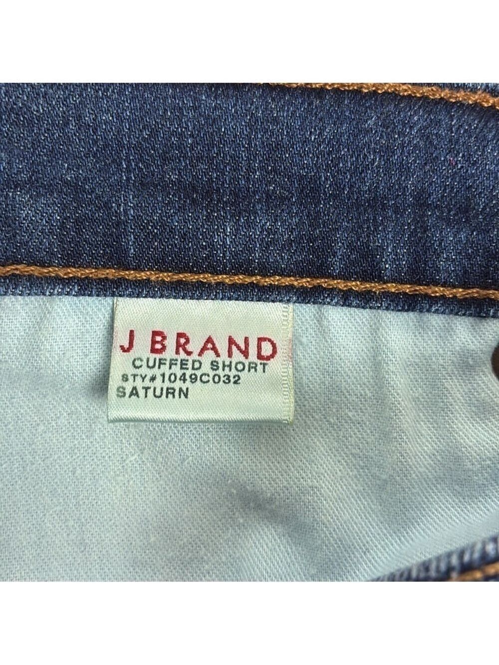 J Brand Saturn Cuffed Denim Shorts Bermuda Knee-Length 5-Pocket Style Jorts 27 - Picture 8 of 9